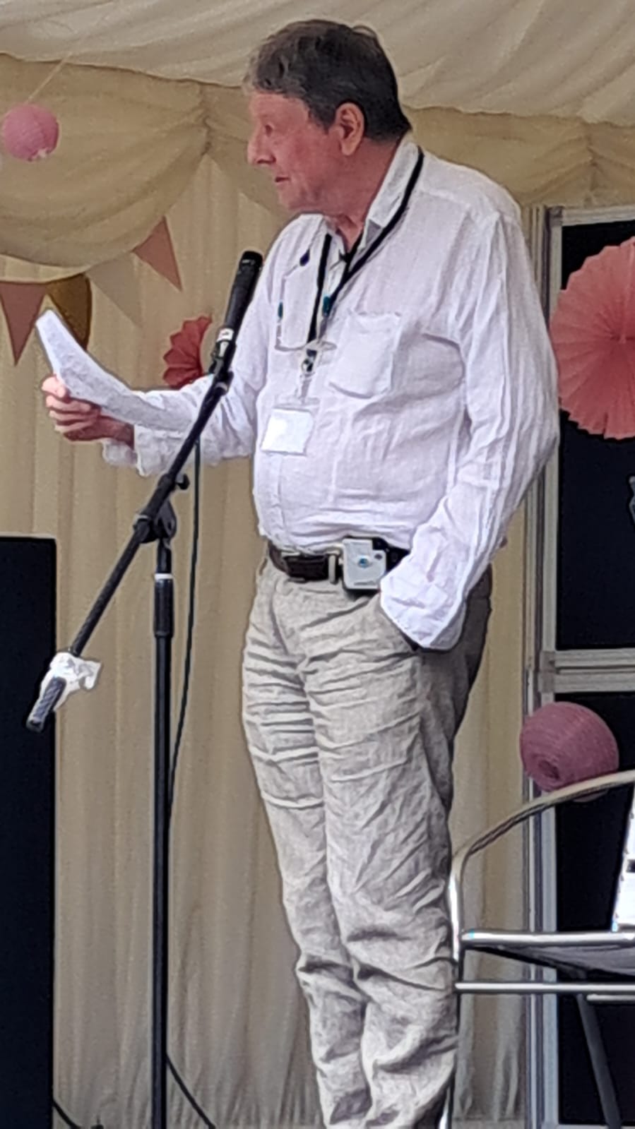Reading at book fair